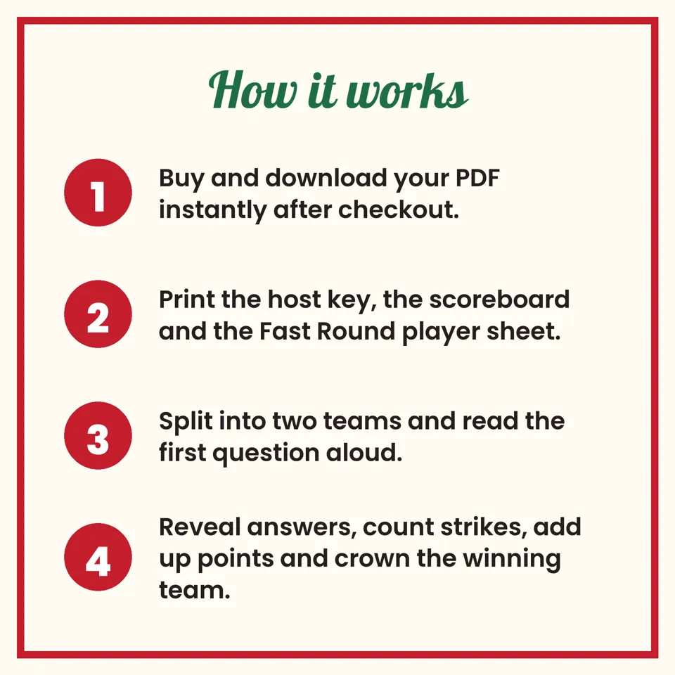 Christmas Friendly Feud Game, image 4 of 5