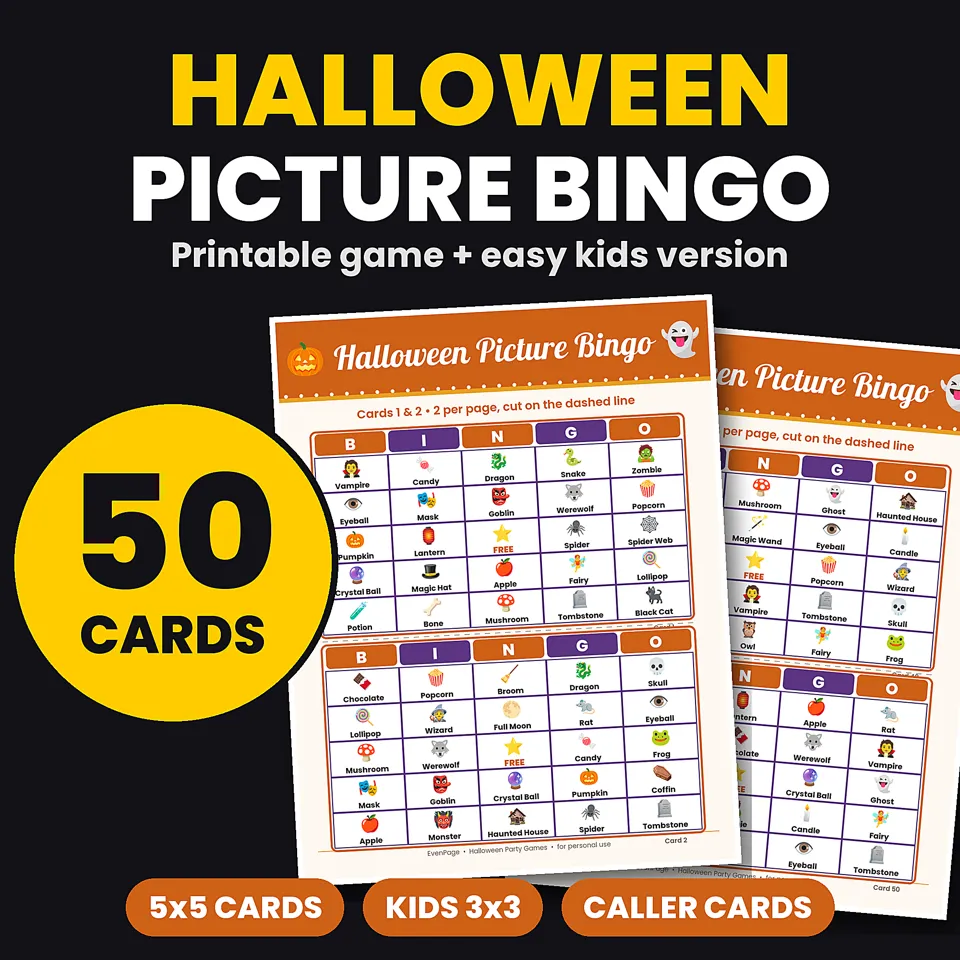 Halloween Bingo Game, image 1 of 5
