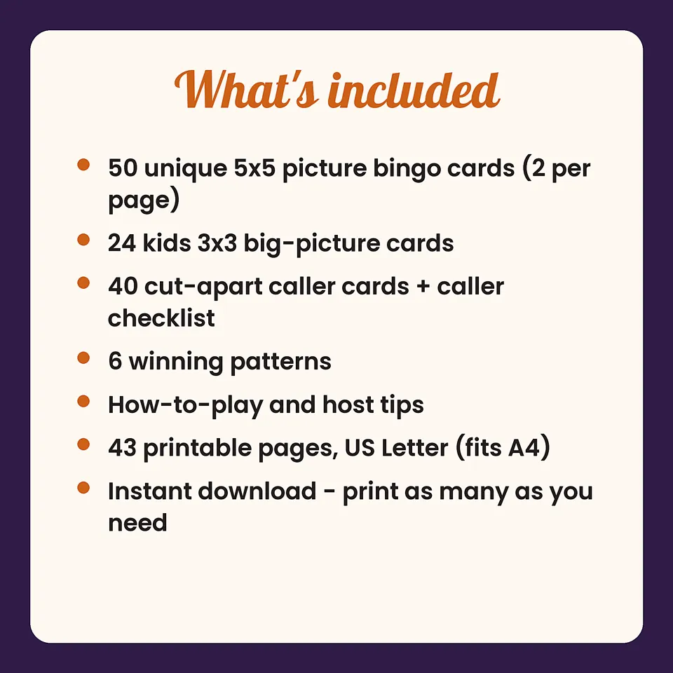 Halloween Bingo Game, image 3 of 5