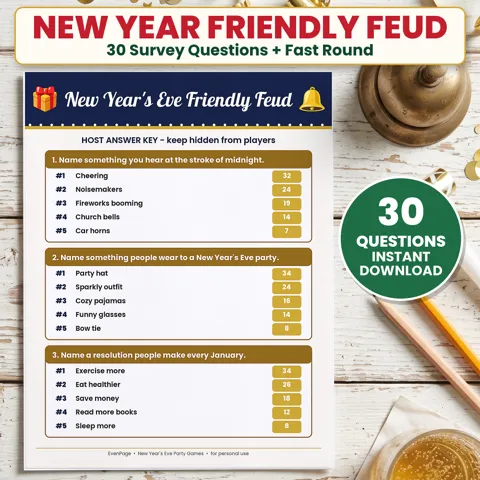 New Year's Eve Friendly Feud Game preview