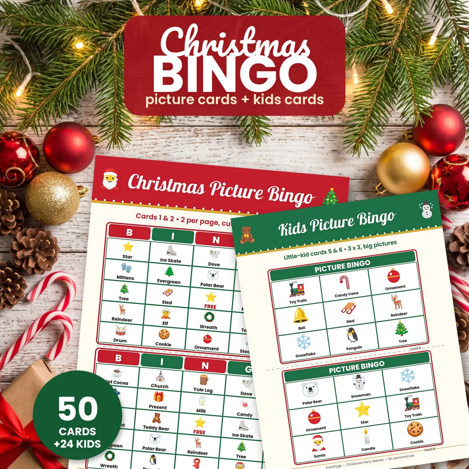 Christmas Bingo Game, image 1 of 5