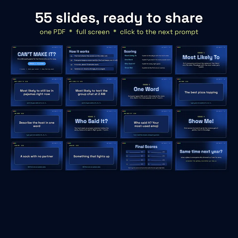 Virtual Party Game for Video Calls, image 3 of 5