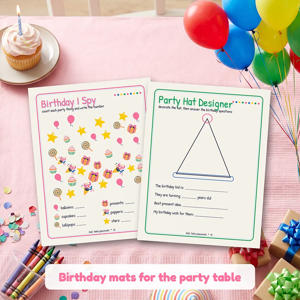 Kids' Table Placemats, image 2 of 5