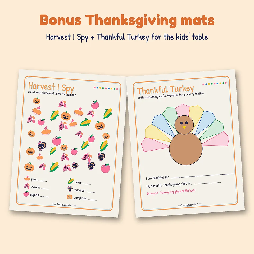 Kids' Table Placemats, image 4 of 5